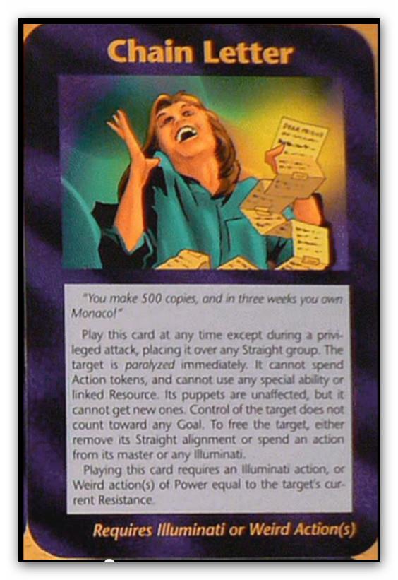 Illuminati Card Game Deck core card list