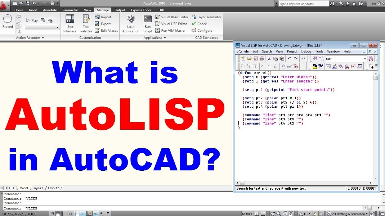 Autocad lisp routines